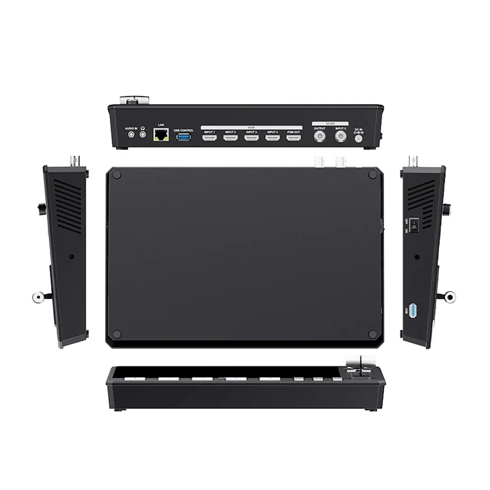 2026 L4 10.1inch Touch Screen 5 Hd Livestream Video SwitcherTouch Screen USB3.0 Fast Streaming Multi-camera Video