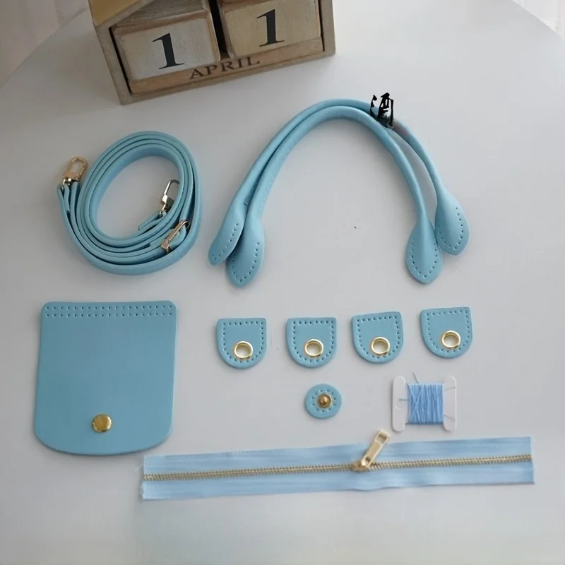 

Набор кожаных чехлов для пельменей ручной работы с люверсами и аксессуарами для вязания крючком, швейный узор для аксессуаров для сумок