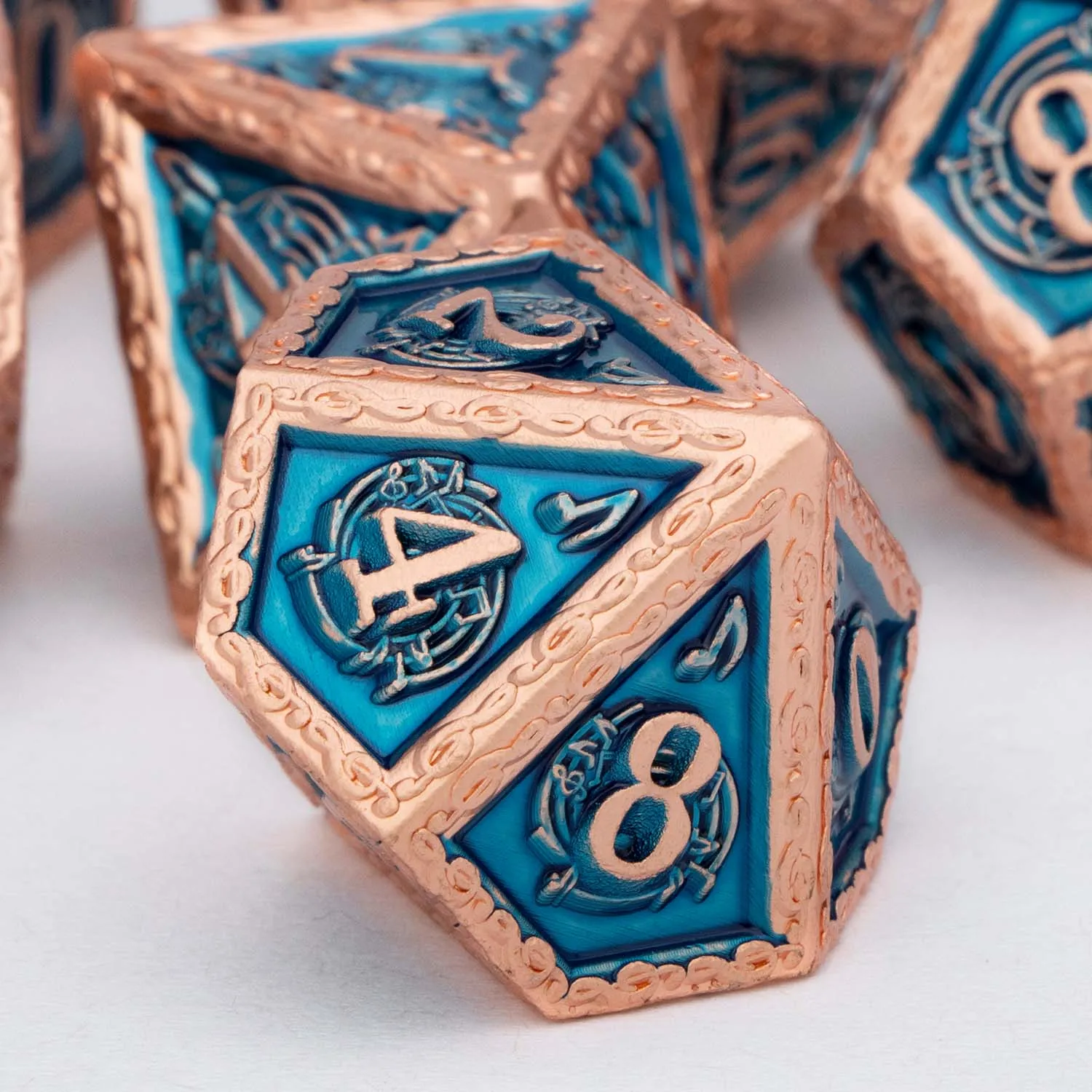 DND Metal Dice Set Music D&D Dice Dungeon and Dragon Role Playing Games Polyhedral Dice RPG D and D Dice D20 D12 D10 D8 D6 D4