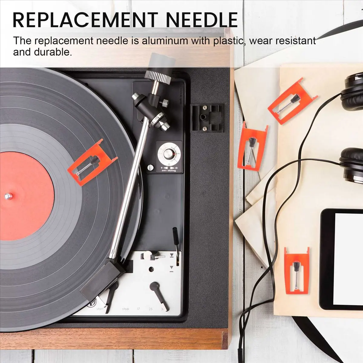 

Perfect-8 шт. иглы для проигрывателя пластинок, сменные рубиновые иглы для проигрывателя виниловых пластинок