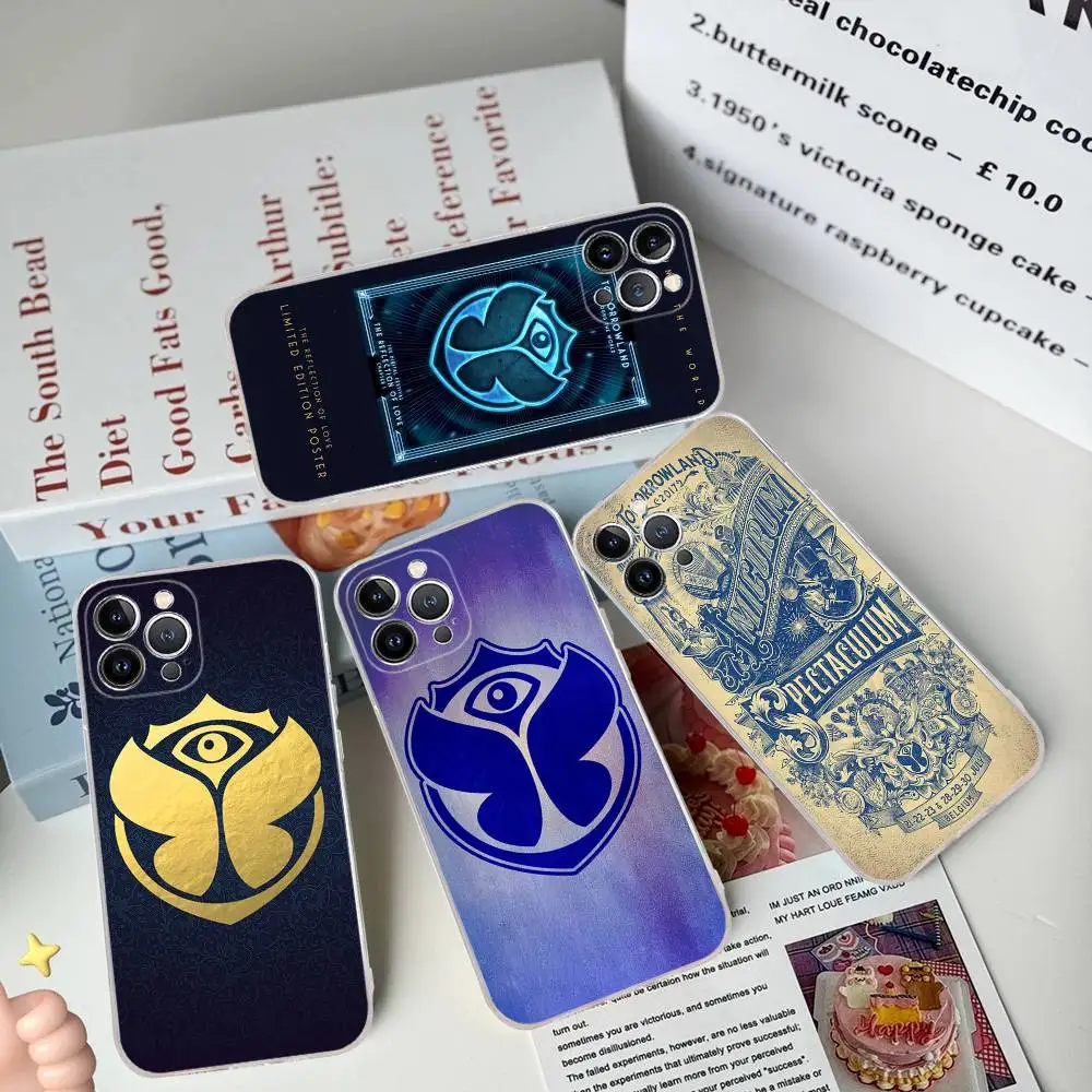 

T-tomorrowland Logo Phone Case For IPhone 11 13 16 12 17 14 15 Pro Max Plus Soft Clear Back Cover Coque