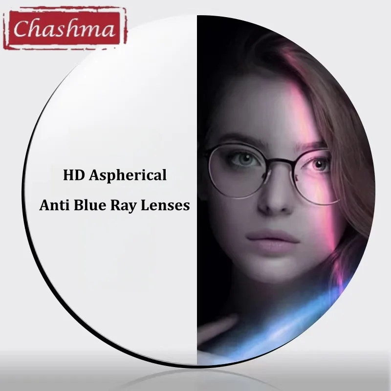 

Aspheric 1.67 Index Thin Anti Blue Ray Lens Optical Recipe Blue Light Resistance Glass Prescription Anti Reflective Lenses