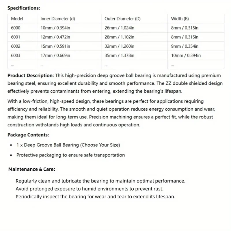 크리스 베어링10pcs MR63ZZ 미니 볼 베어링(이중 차폐 베어링 포함) 3D 프린터 모델 제작용 3x6x2.5mmkris