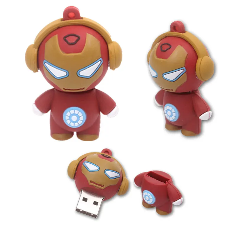 Unidad Flash USB de dibujos animados, Pendrive bonito de 64GB, 128GB, 32 GB, 16GB, 2,0