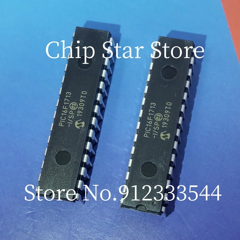 5-50pcs  PIC16F1713-I/SP  PIC16F1713  DIP28  8Bit Microcontroller MCU  100%New And Original