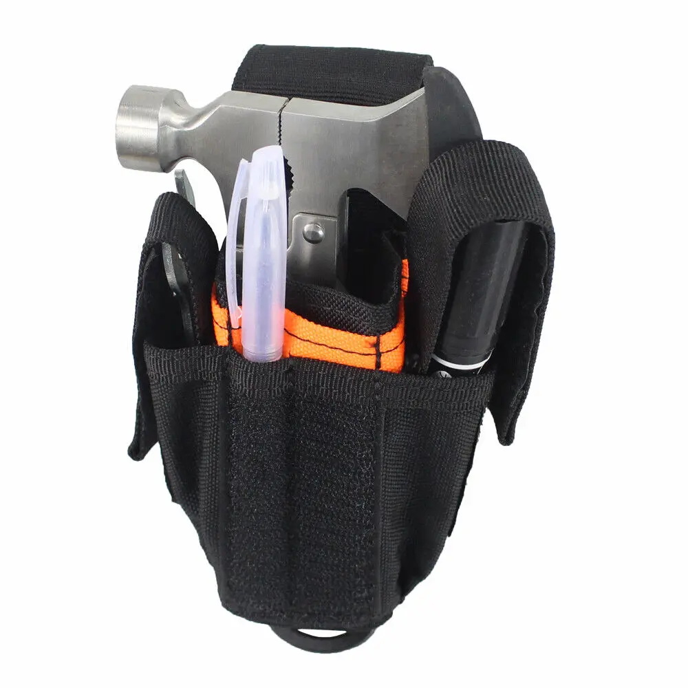 Tactical EDC Tools Sheath Holster Universal Multi Pockets Tool Organizer Heavy Duty MOLLE Pouch Fits Knife Plier Pencil Carries