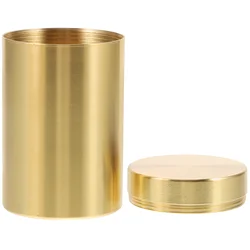 Brass Tea Cereal Container Cereals Bottle Sealed Jar Counter Storage Dried Fruit Waterproof Storage Container Cereals Canister