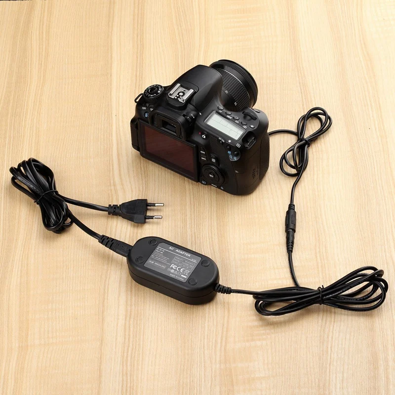 LP-E6 Dummy Battery Camera Dummy Coupler Parts For Canon EOS 5D2 5D3 5D4 6D 6D2 60D 7D 7D2 70D 80D 90D 5DSR R R5 R6 EU Plug