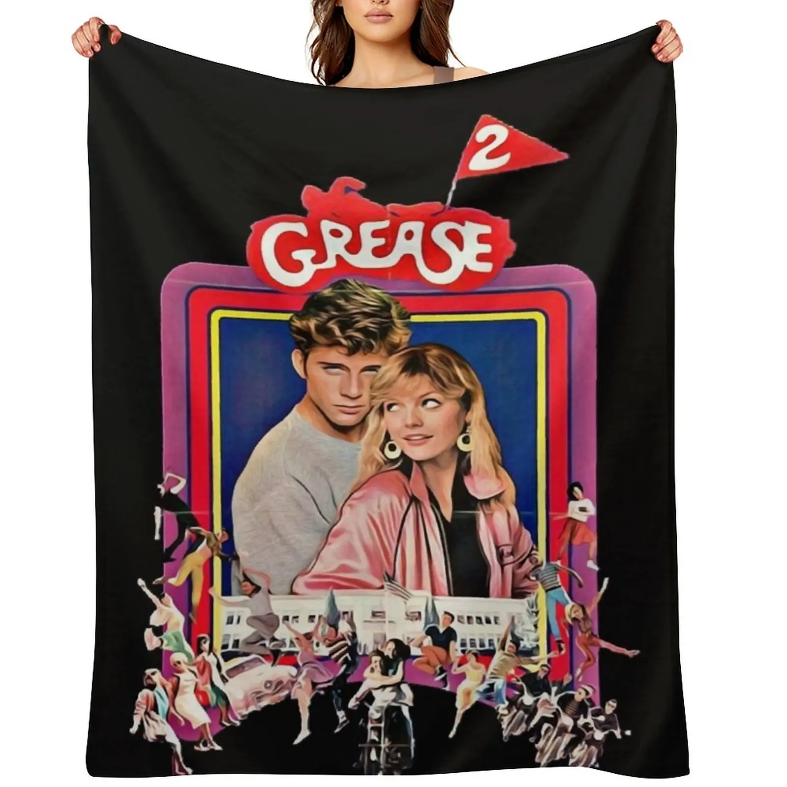 

Grease 2 Classic 80 s Film Essential T-Shirt Throw Blanket Luxury Designer decorative Soft Beds heavy to sleep Blankets