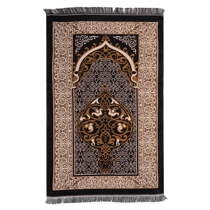 Chenille Muslim Prayer Mat Muslim Ramadan Prayer Worship Rug Portable Non-slip Floor Carpet Bedside Mats Knees Travel Rugs