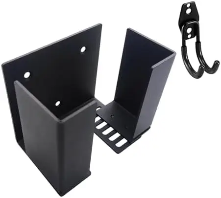 

Adjustable EV charger holder, heavy duty metal wall mount, cable hook, J1772 compatible, durable charging box.