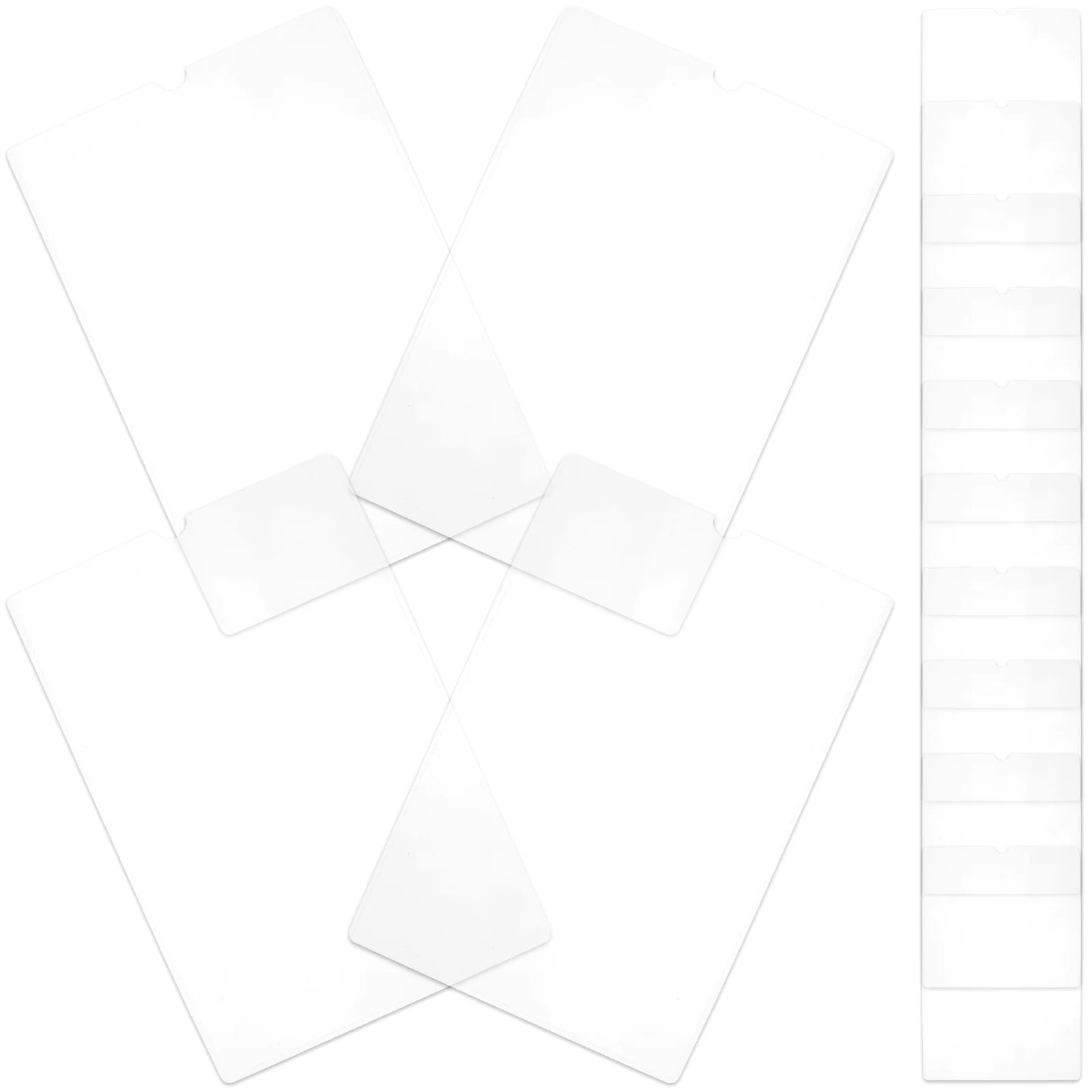 

14PCS A4 File Protective Sleeves PVC Transparent Folders Document Storage Bags Paper Container Study Office Files Holder Large