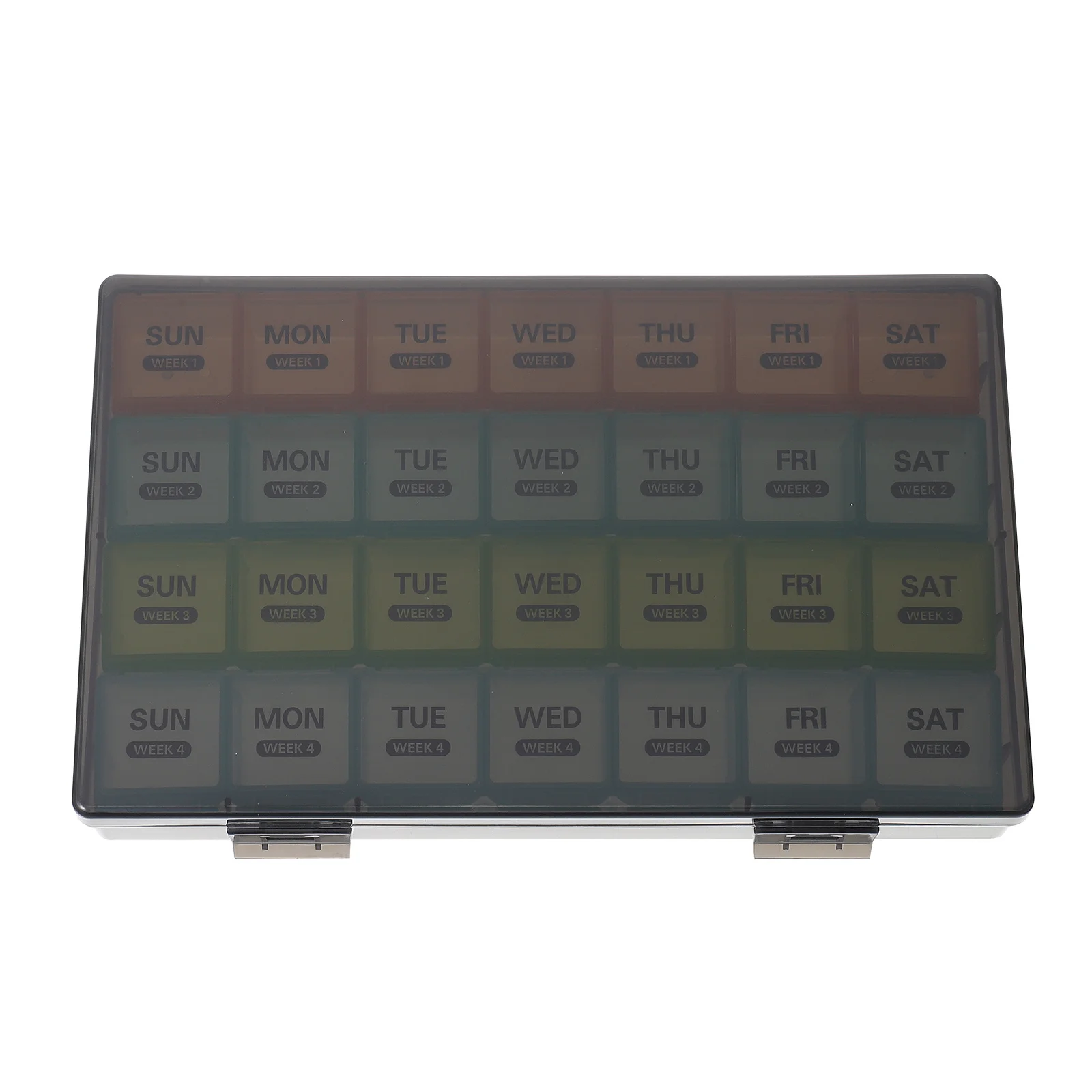 

1Set Premium Weekly Pill Organizer Portable Medicine Storage Dispenser Multi-Grid Separated Compartments Travel Case for Elderly