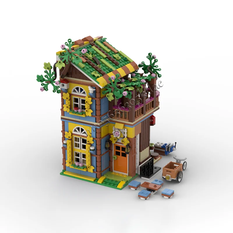 MOC 980ピース ホットセール 養蜂家の店 DIY 組み立てブロック モデル ディスプレイ おもちゃ 子供向け 組み立て式 誕生日 クリスマス プレゼント