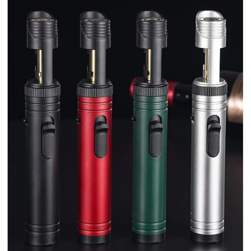 Metal High-temperature Large Capacity Bottle Opener Lighter, Windproof Turbine Inflatable Camping Kitchen Welding Gun Lighter - Image 5