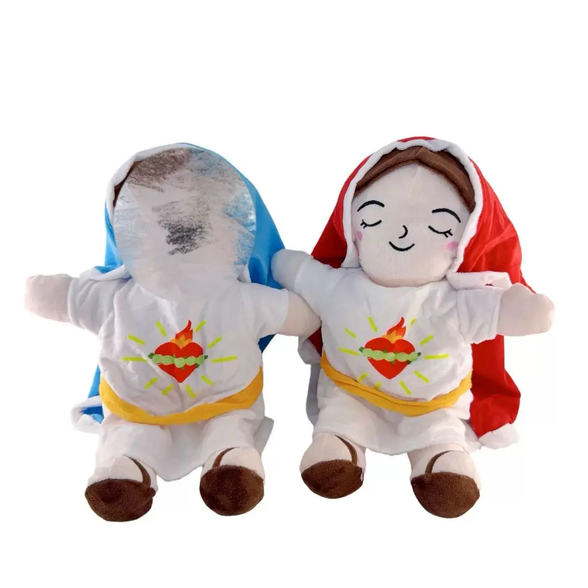 

New HOT Children Music Soothing Breathing Doll Jesus Plush Toy Sleep Companion Toy Sound and Light Doll Holiday Gifts for Kids