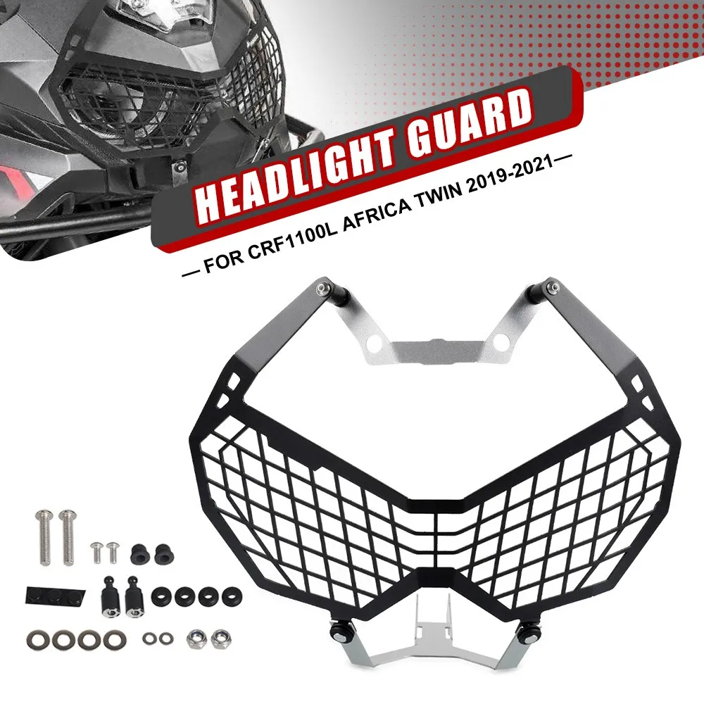 

Front Headlight Lamp Guard Cover Hood Frame Protection Trim Decoration For HONDA CRF1100L AFRICA TWIN STD 2019 2020 2021