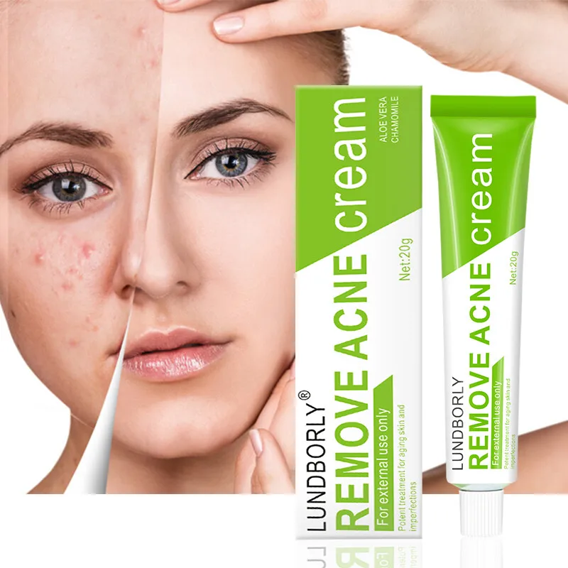 

LUNDBORLY Acne Cream contains natural herbal extracts that help clear acne, improve skin texture, and leave skin smooth.