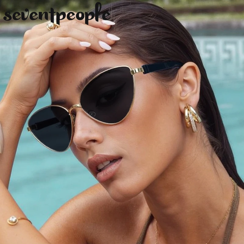 

Trendy Sexy Cat Eye Sunglasses Women 2025 Luxury Brand Vintage Punk Outdoor Sun Glasses For Ladies Classic Cateye Shades UV400