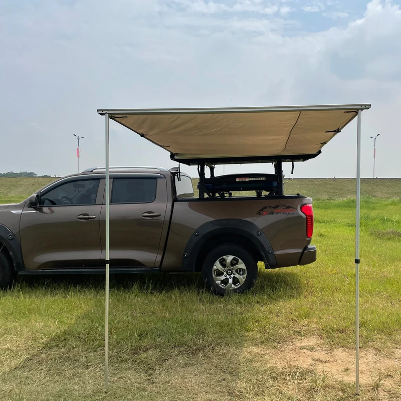 Outdoor retractable car roof 4X4 side awning tent for sun shelter