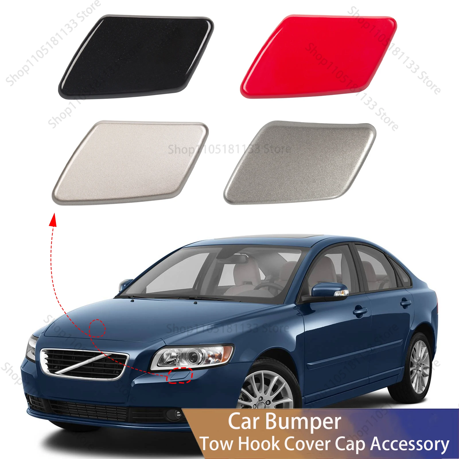 For Volvo S40 V50 2005-2007 Headlight Washer Nozzle Cover 39991798 Precision Fit Professional Grade Installation