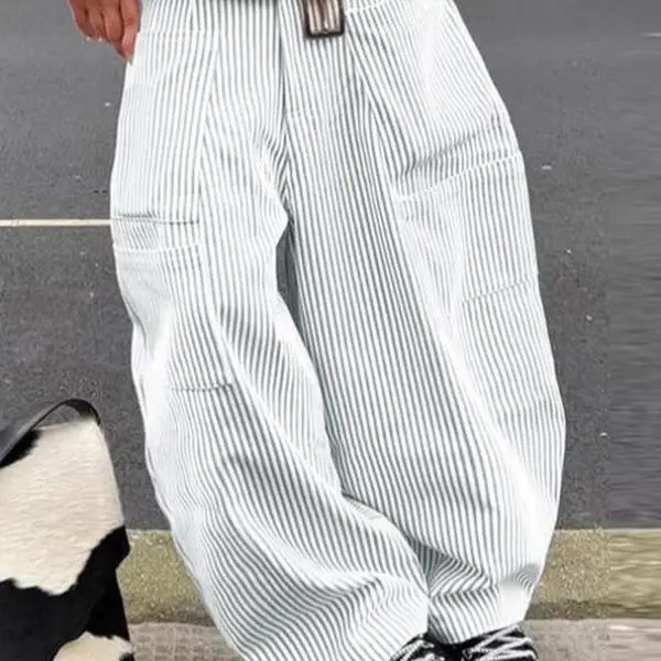 

New Men's Casual Pants High Waist Straight Leg Paratrooper Sle Neutral Fit Other Fabric 00% Other Material Winter Collection