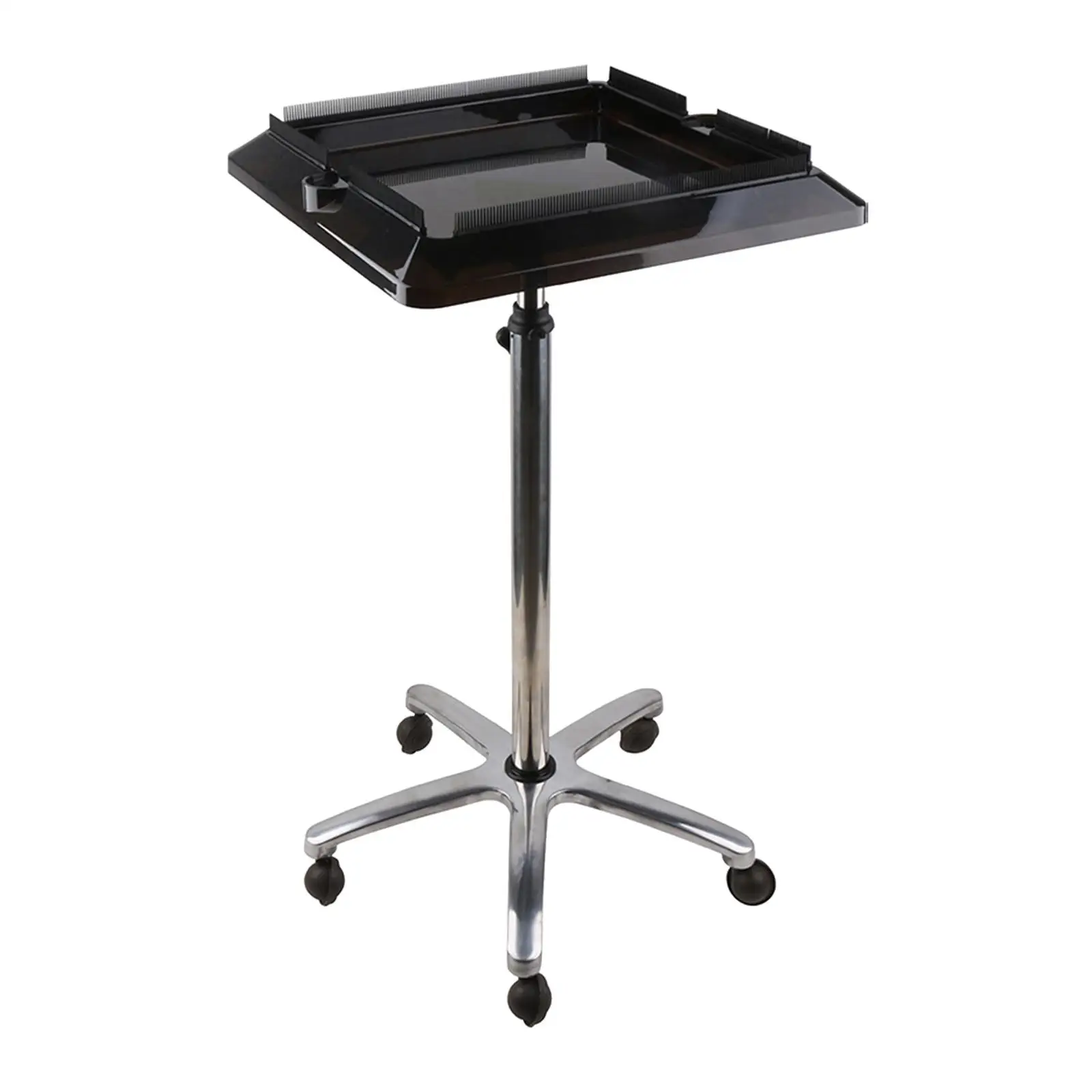 Rolling Hair Salon Tray Cart Movable Hairdressing Tool Mobile Storage Trolley Hair Extension Tool Tray Cart for Hair Stylist