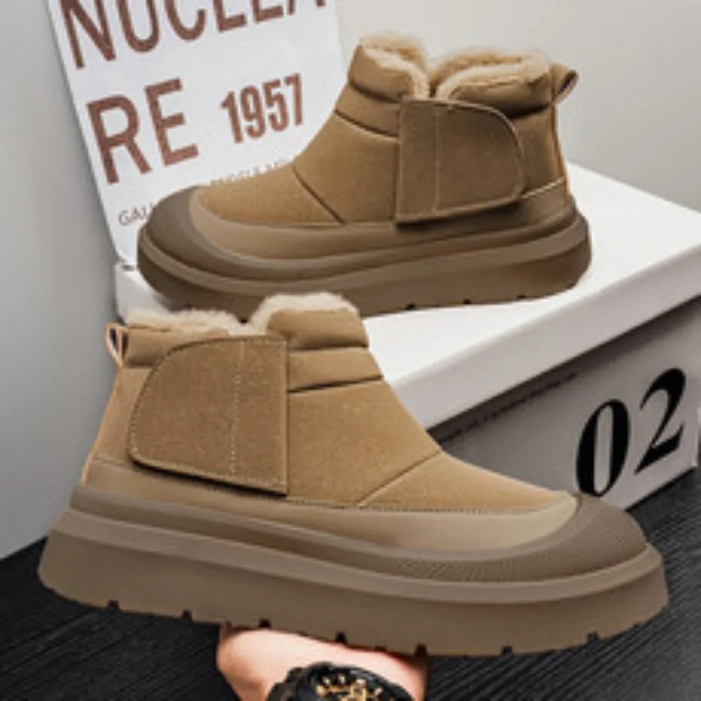 

Casual Sports Shoes, 43, 44 Men's Winter Plush Warm Snow Boots, Fashionable Snow Boots, Thick-soled Board Shoes, Men's Shoes