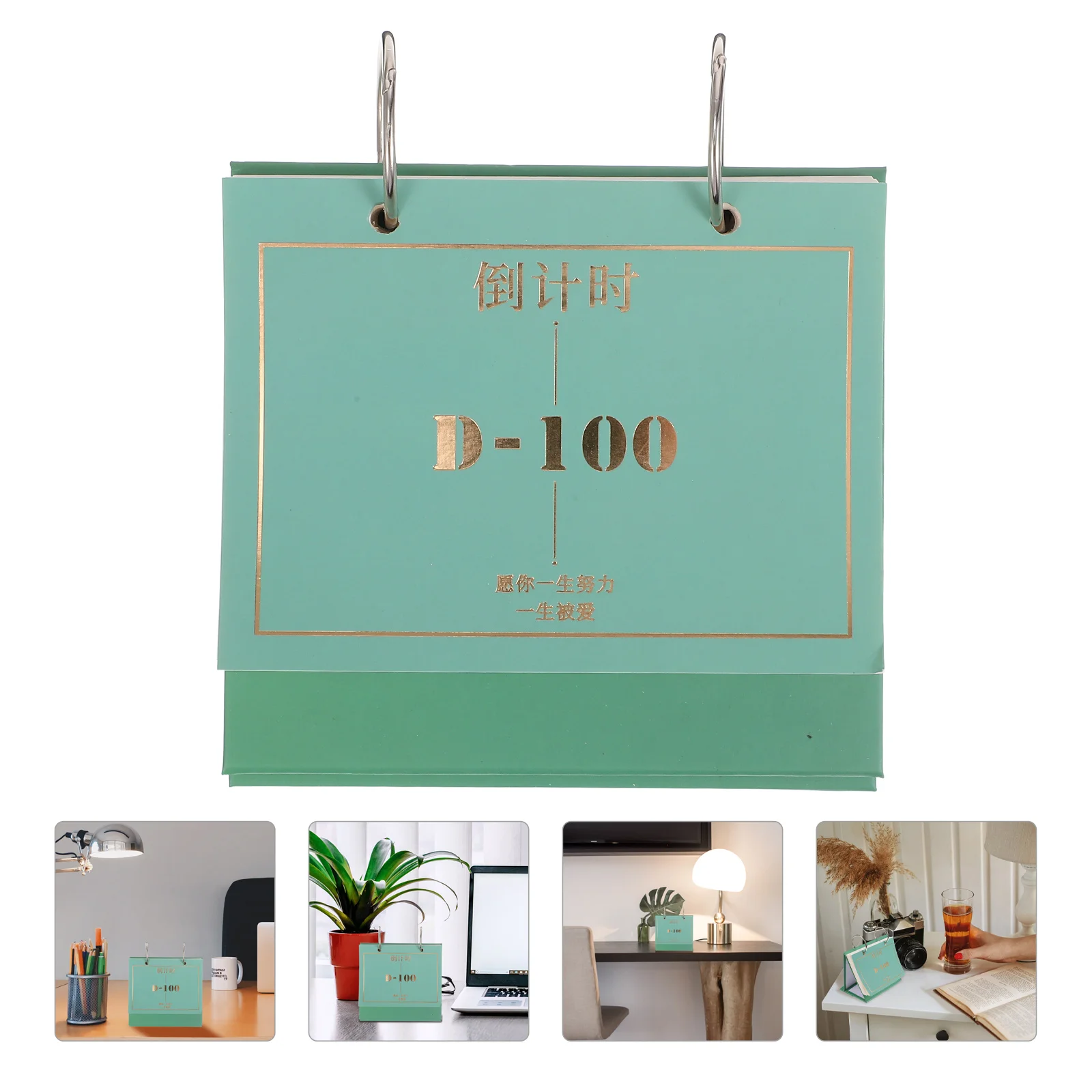 

Thicken 100 Day Countdown Calendar Loose Leaf Paper Easel Planner Standing Desk