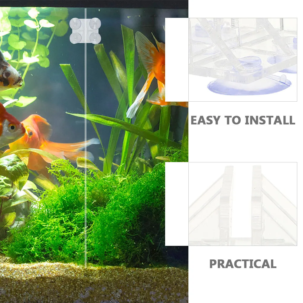 

2Pcs Aquarium Divider Clamp Acrylic Fish Tank Isolation Clips Suction Cup Divider Holder Aquarium Supplies Fish Tank Accessories
