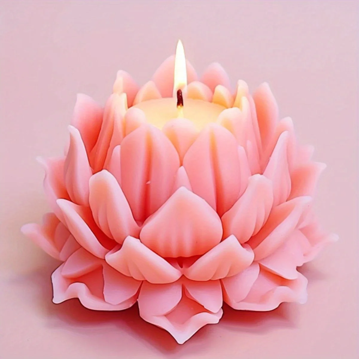 3D Relief Lotus Silicone Candle Mould Simulation Flower DIY Soap Resin Mold Water Lily Chocolate Cake Decor Mother’s Day Gifts