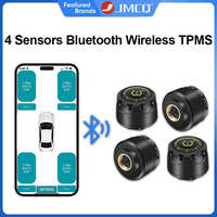 JMCQ Car Tire Pressure Alarm Monitor System TPMS for Car Motorcycle Wireless Bluetooth Sensor IPX7 Waterproof Temperature Alarm