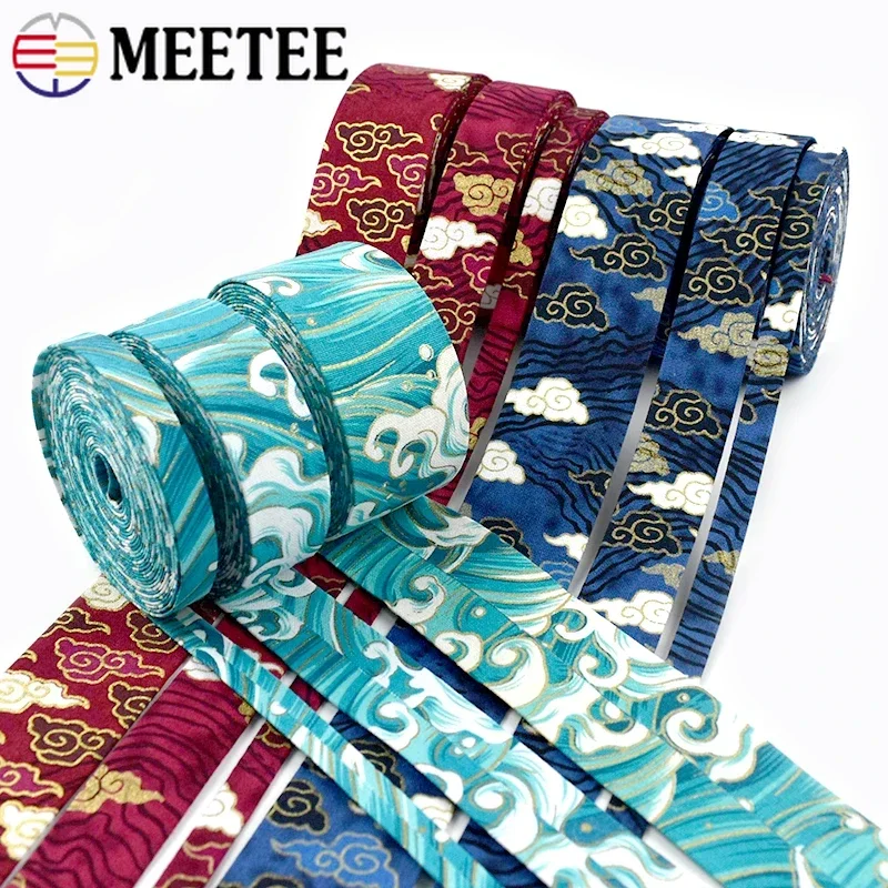 

5Yards 10mm-40mm Jacquard Nylon Webbing Strap Garment Ribbon Band Headband Bow Decorative Tape Dog Collar DIY Sewing Accessories