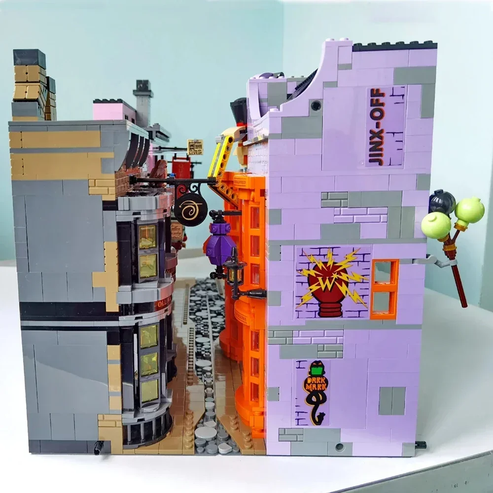 Adjacent Alley Street View Model The Ministry of 75978 Moc Modular Building Blocks Bricks Action Dolls Kid Christmas Toy 5544pcs