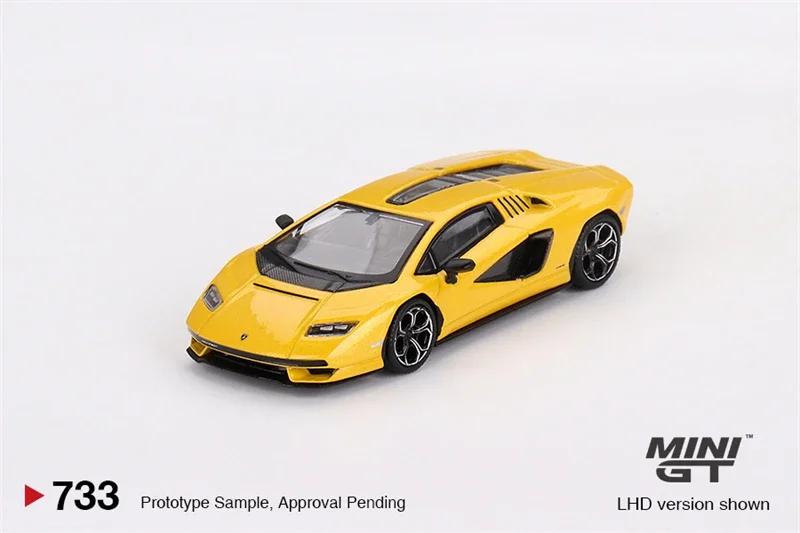MINI GT 1:64 Lamborghini Countach LPI 800-4 New Giallo Orion MGT00733-CH Car Diecast Vehicle Model Toy