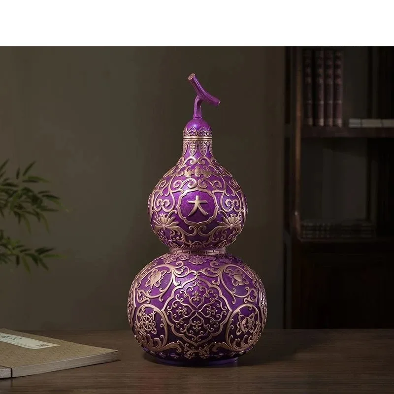Ziqi Donglai Lucky Gourd Copper Ornament Chinese Style Guochao Decoration Ceremony Atmospheric