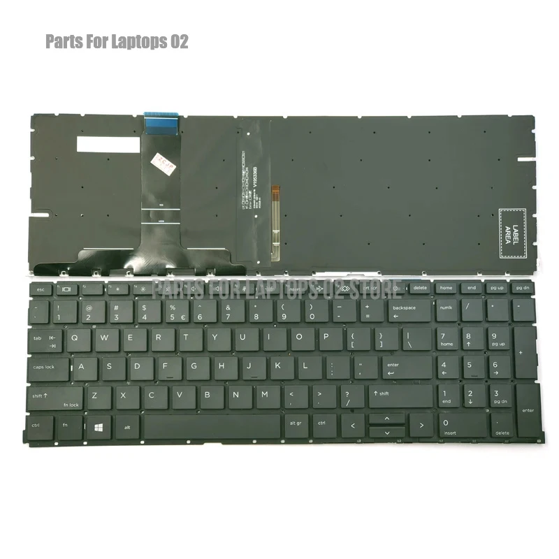 PP New For HP ZBook Power G7 ZBook Power G8 Mobile Workstation Laptop Keyboard US Black With Backlit