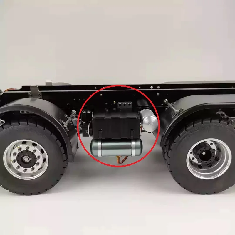 Nooxion 1/14 Testa di Fango Testa di Traino Simulazione Contenitore di Batteria Serbatoio Aria Per Tamiya Lesu Per Scania Man Actros Volvo Parti di Automobili