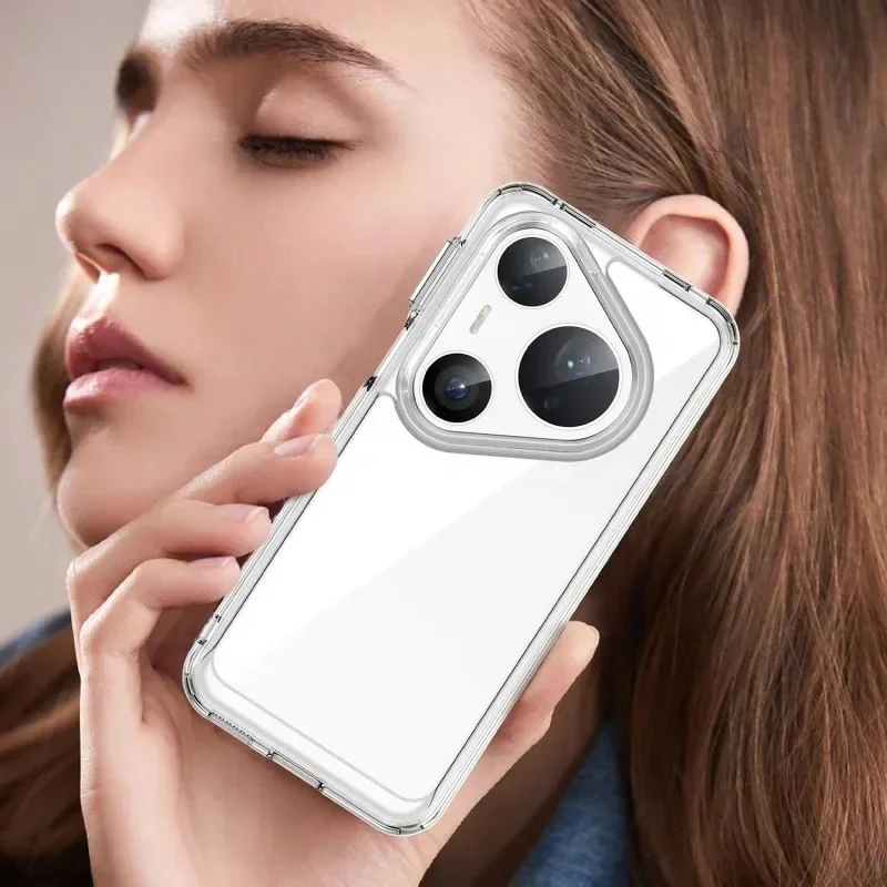 

For Huawei Pura 80 Pro+ Ultra Cover Clear Soft Silicone Shockproof Lens Protector Shell For Huawei Pura 80 Pro Ultra Phone Case