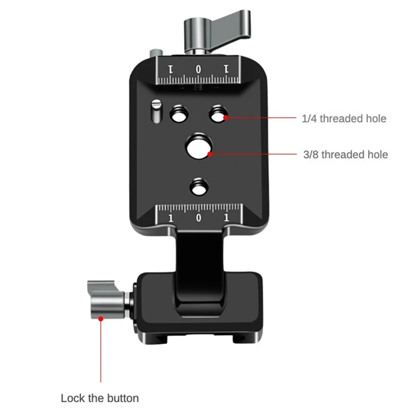 ABGN 2X монтажная пластина для рельсового зажима Холодный башмак 1/4 3/8 Вертикальный адаптер для DJI RS2 RSC2 RS3 Pro RS3 Вертикальные компоненты Запчасти