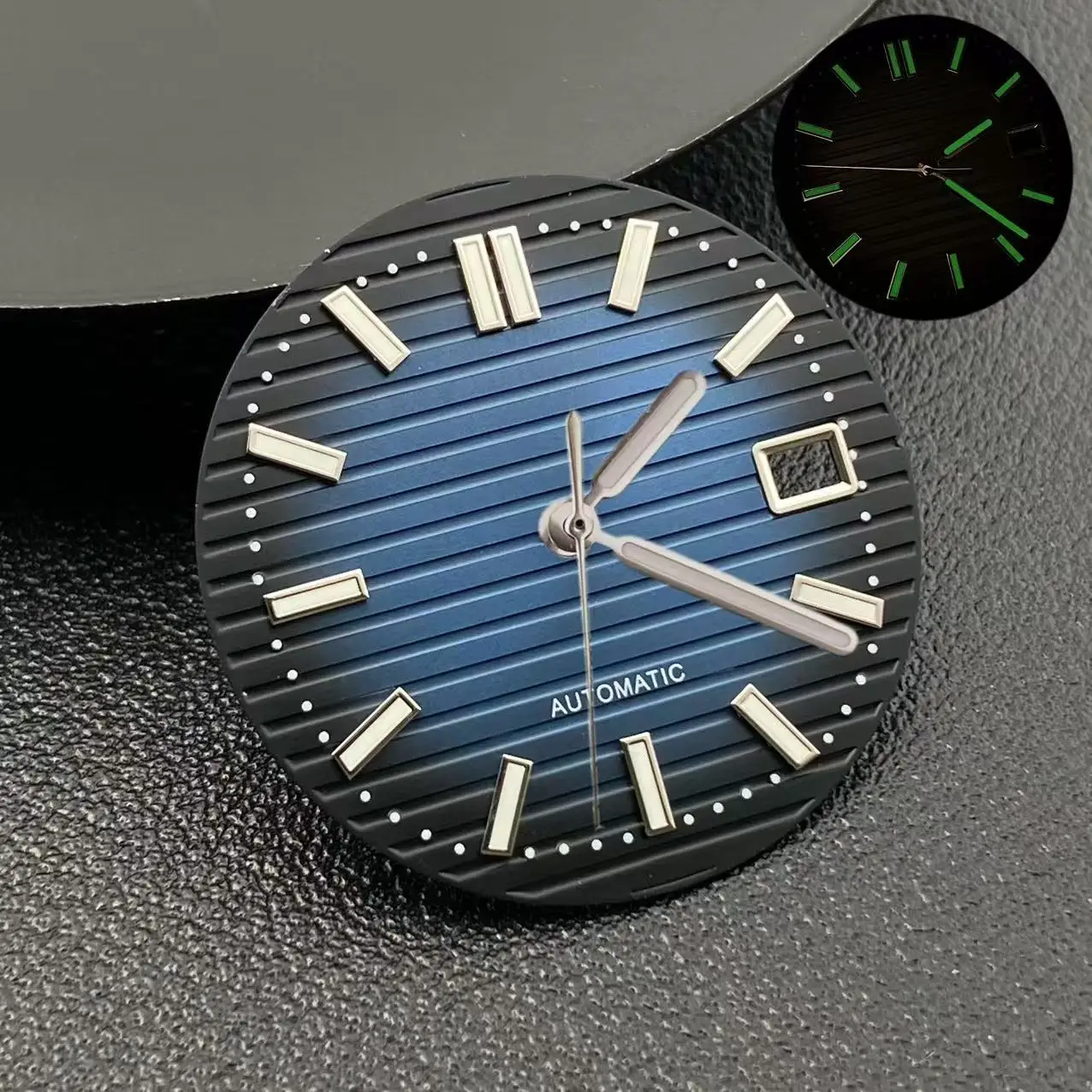 30,2 мм NH35 циферблат Nautilus для механизмов NH35 NH36, высококачественные аксессуары NH35, зеленый светящийся циферблат для часов, запасные части