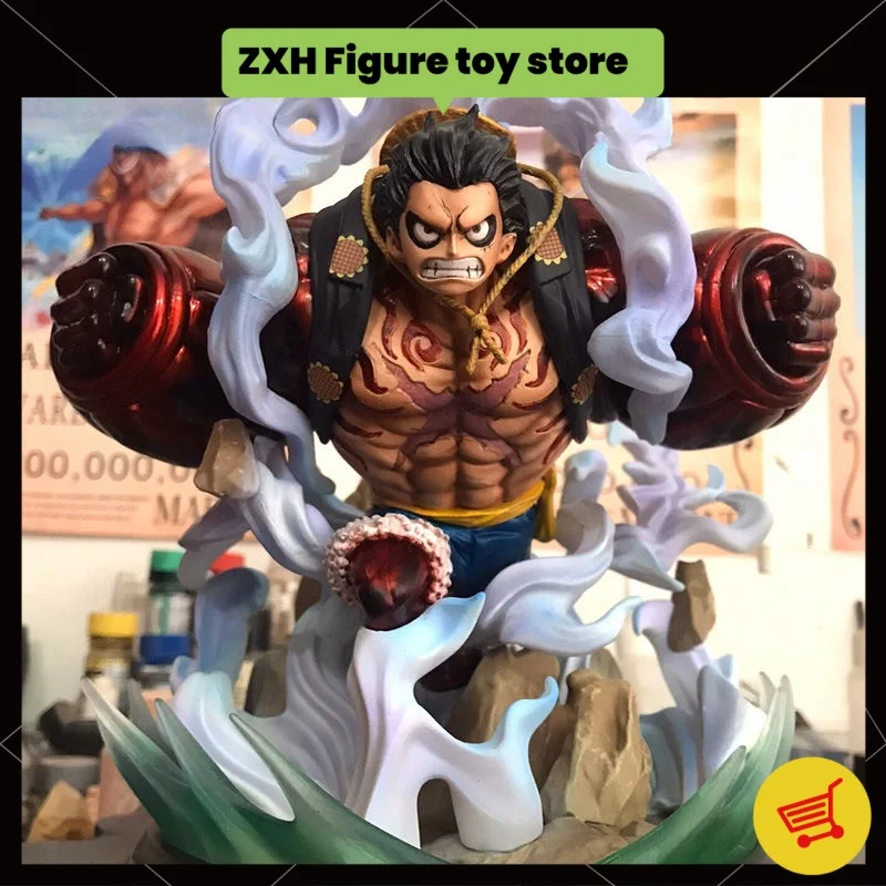 New One Piece Figures Monkey.d.lully Pvc Anime Figures Wano Onigashima Action Figurine Gk Statue Model Toys Desk Decor Gift