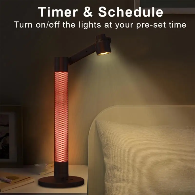 CORUI Tuya Smart WIFI Atmosphere Table Lamp Bedside LED Night Light Desktop Rotatable Reading Lamp With Infrared Remote Control