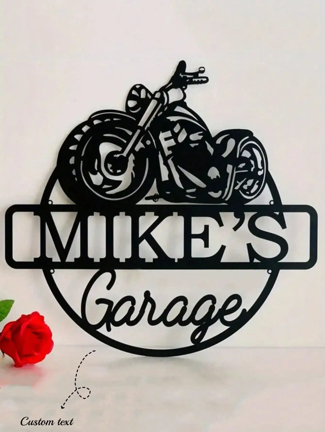 

Metal Garage Name Sign Custom Car Logo Workshop Wall Art Man Cave Mechanic Gift Personalized Home Decor