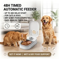 Single Automatic Pet Food Dispenser Bowl with Timer Cooling Wet Food Bowl for Dogs Cats Quantitative Pet Feeder Food Bowls
