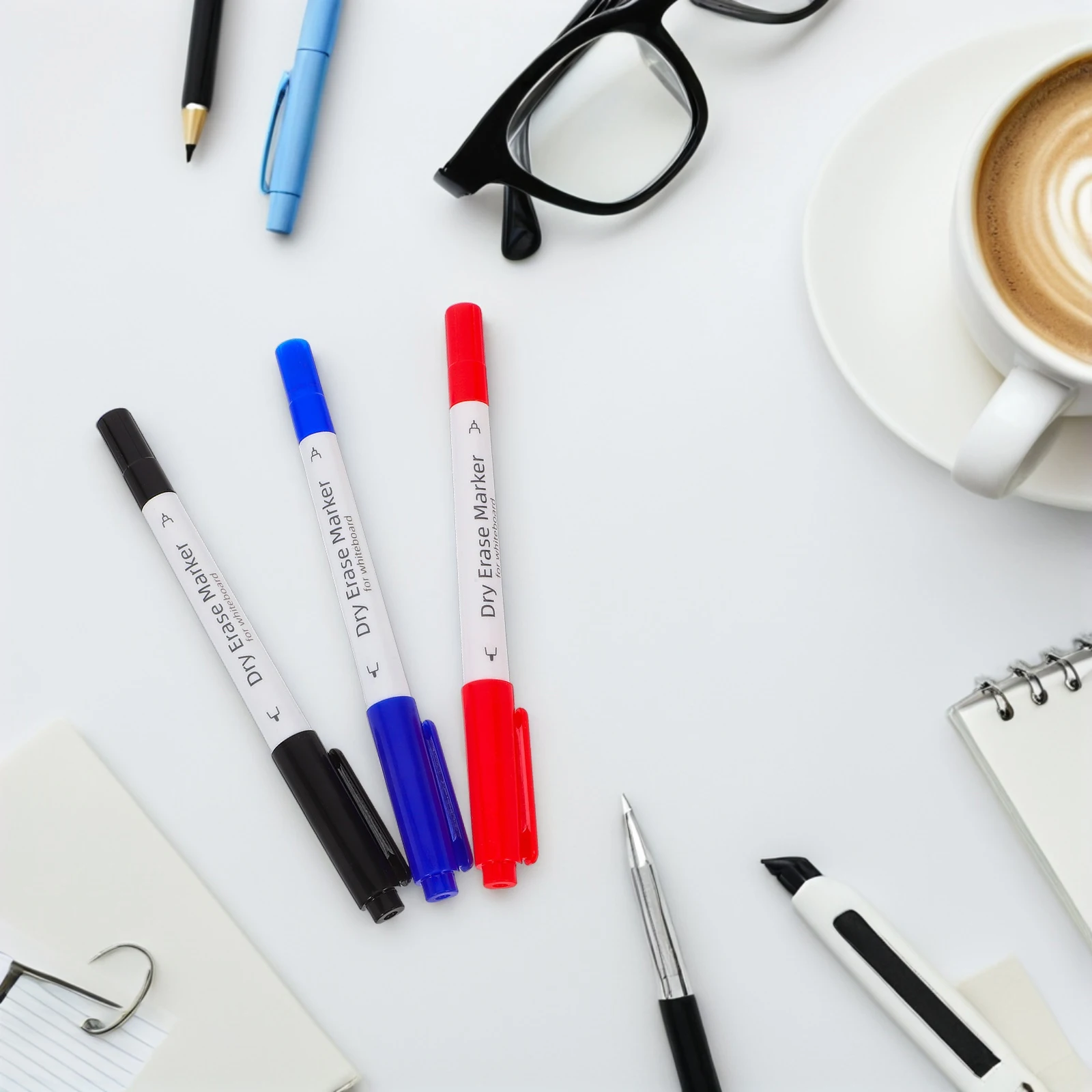 

3 шт., стираемые маркеры для доски с двойным наконечником, двусторонние ручки для сухого стирания, гладкое письмо для офиса, учебы, классной доски