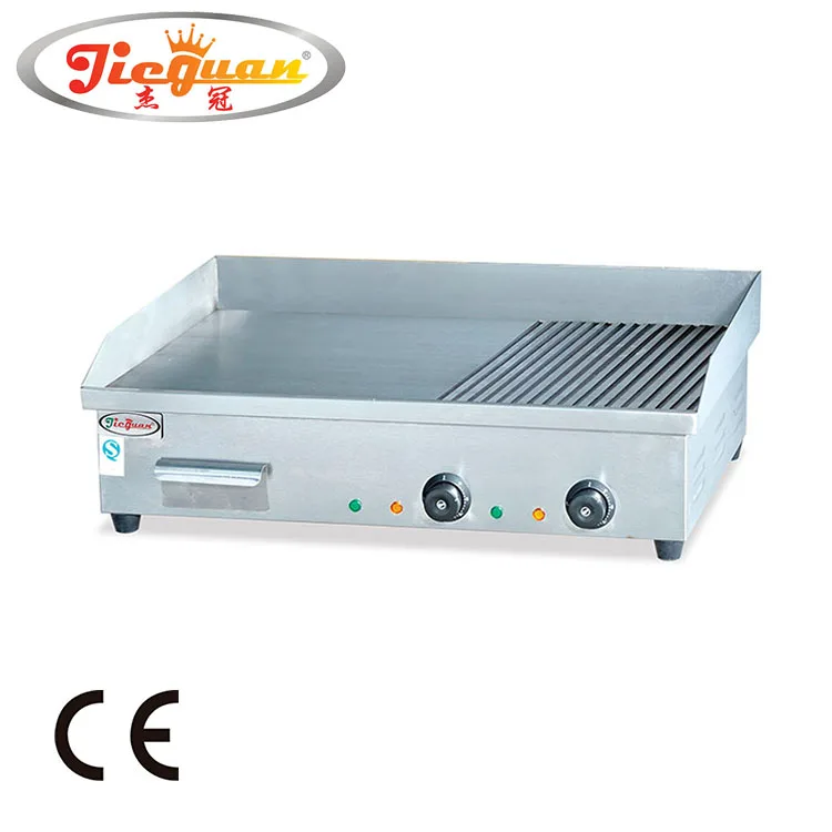 Factory Price Stainless Steel Commercial Electric Griddle EG-822 2/3 Flat 1/3 Grooved