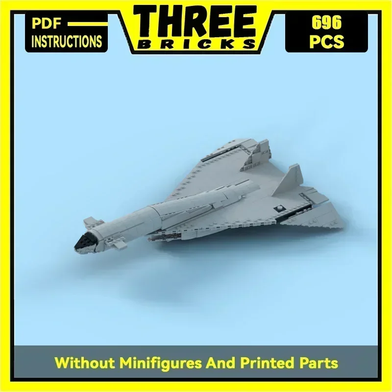 

Moc Building Bricks Military Airplane Model XB-70 Valkyrie Bomber Technology Modular Block Gift Christmas Toys DIY Sets Assembly