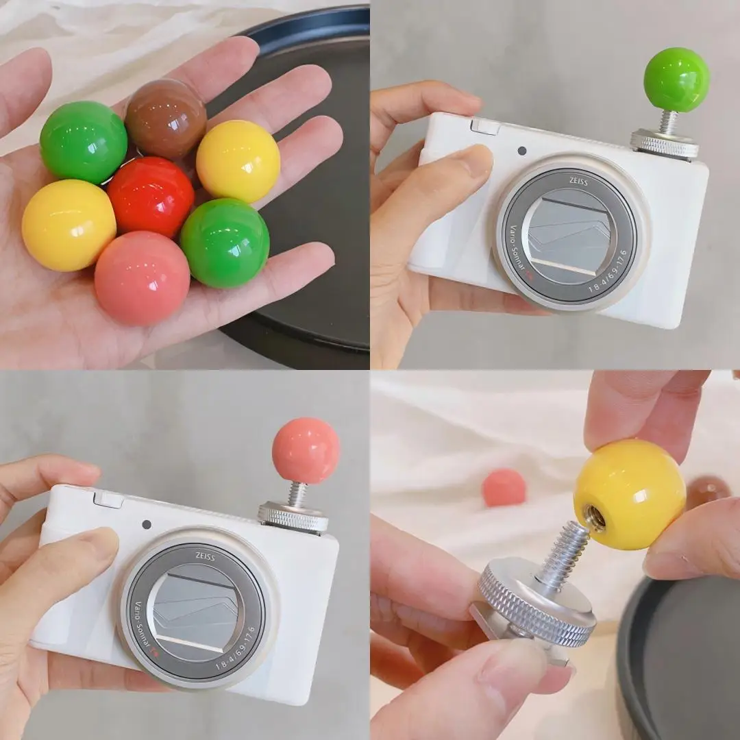 Cute Ball Ball  Hot Shoe Cover for Leica Q2 Fuji X100V X-T5 Sony ZV-1 Canon EOS R5 Nikon Z5 Camera Accessories view 4
