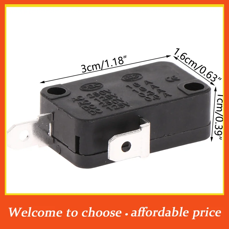 VP 5PCS new KW1-103 Microwave Oven Door Switch Fit For Microwave Washing Machine Rice Cooker 16A 250V 2 Pins